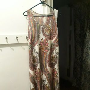Joan Vass paisley maxi dress